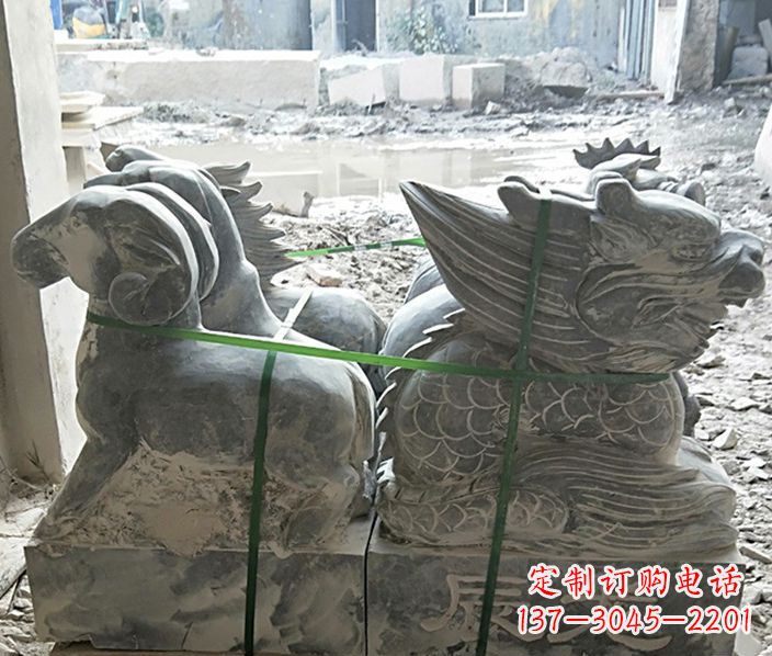 潍坊12生肖公园动物石雕