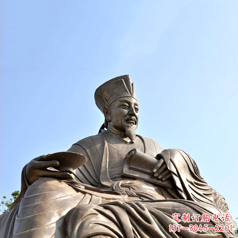 潍坊历史名人北宋文坛领袖欧阳修铸铜雕塑