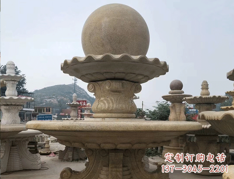 潍坊石雕汉白玉喷泉