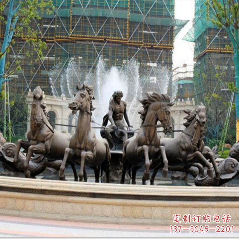 潍坊阿波罗战车水景喷泉装饰景观雕塑