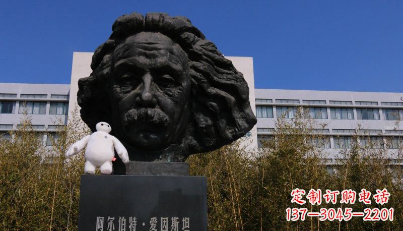 潍坊爱因斯坦头像铜雕222