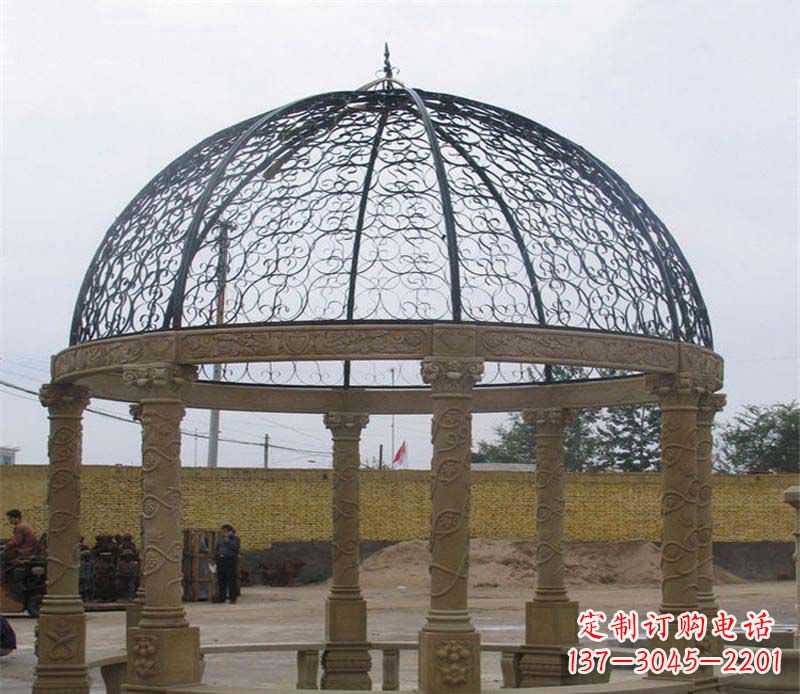 潍坊八角凉亭大理石雕塑