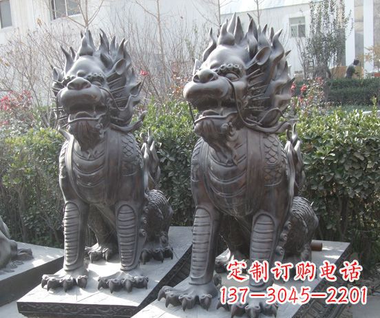潍坊霸气的铜狮子