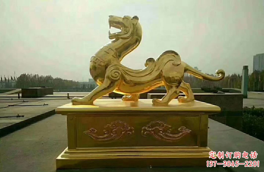 潍坊白虎铜雕