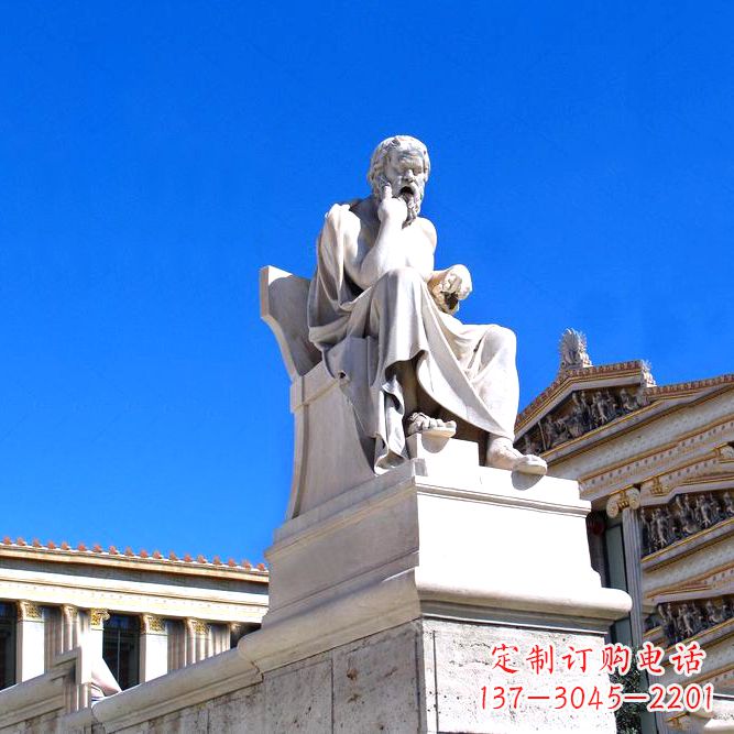 潍坊柏拉图大理石景观雕塑——完美融合现代城市文化与古典艺术