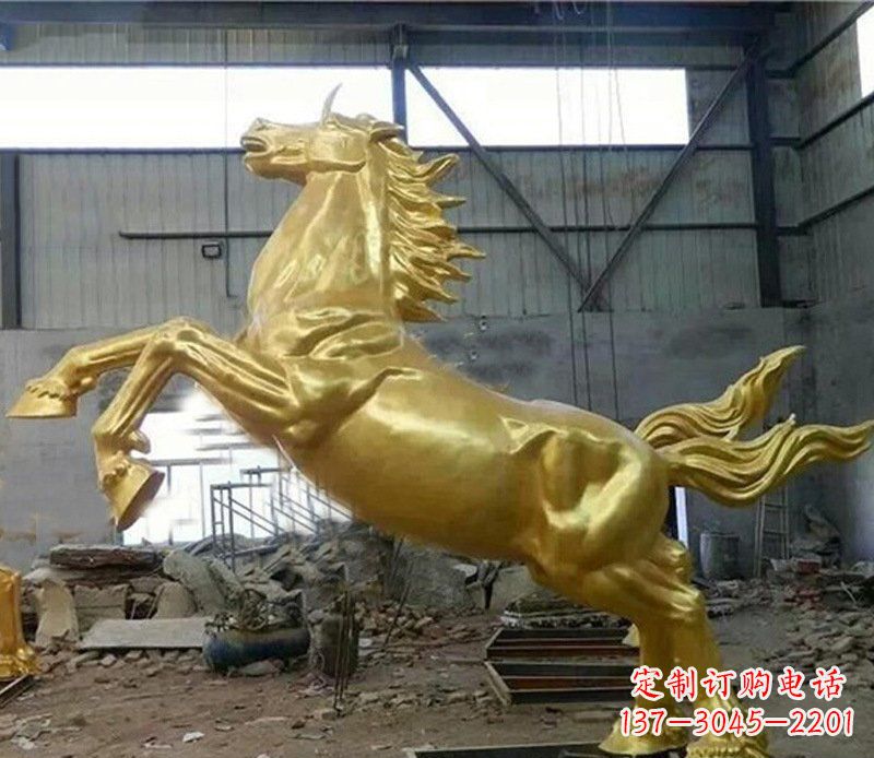 潍坊精致马铜雕塑
