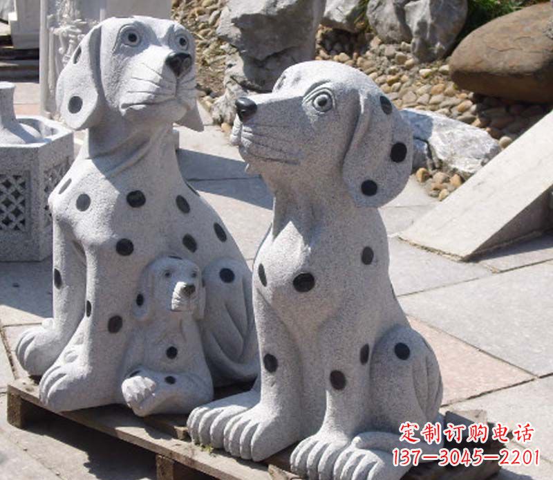 潍坊斑点狗石雕