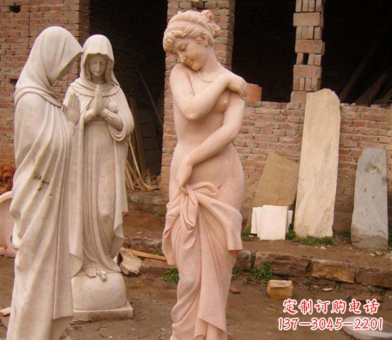 潍坊半裸女人大理石雕塑