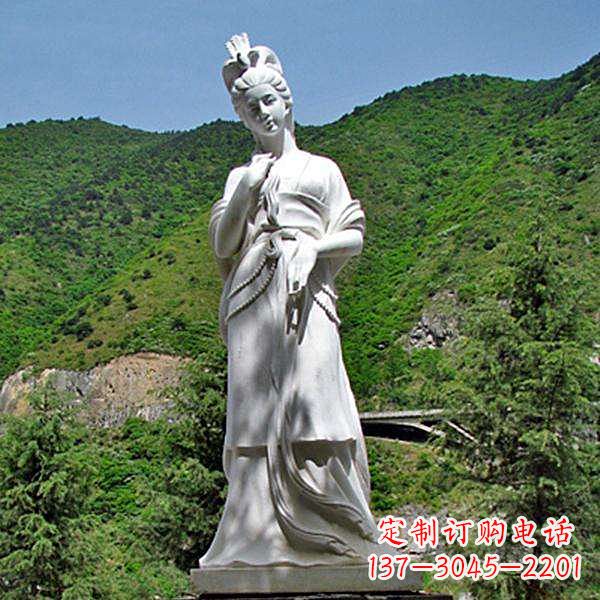 潍坊褒姒汉白玉石雕像-中国古代(西周时期)美女雕塑