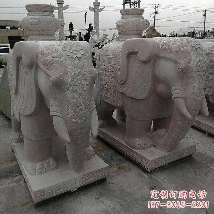 潍坊宝瓶(保平安)石雕大象