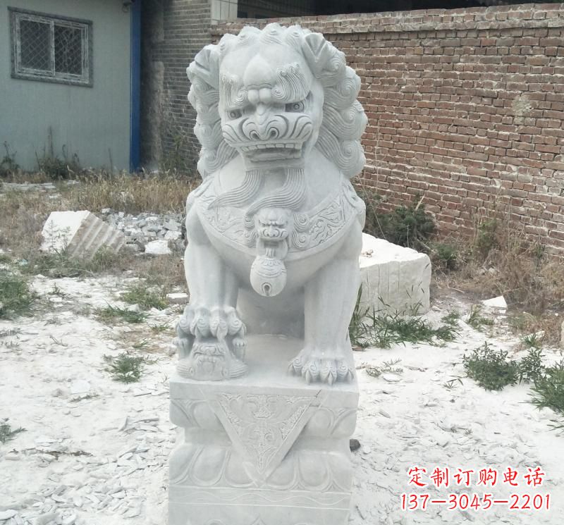 潍坊北京看门狮子石雕