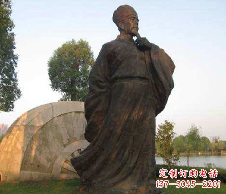 潍坊北宋文学家欧阳修铜雕