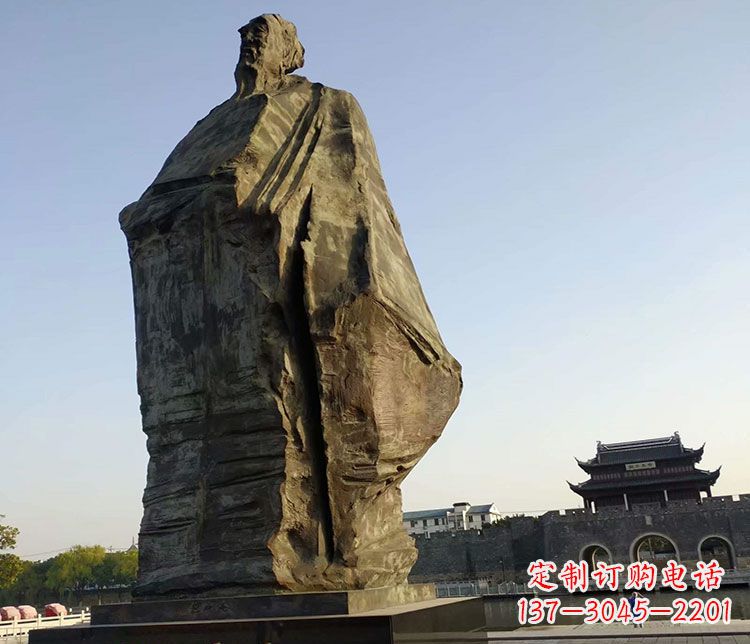 潍坊北宋文学家范仲淹石雕