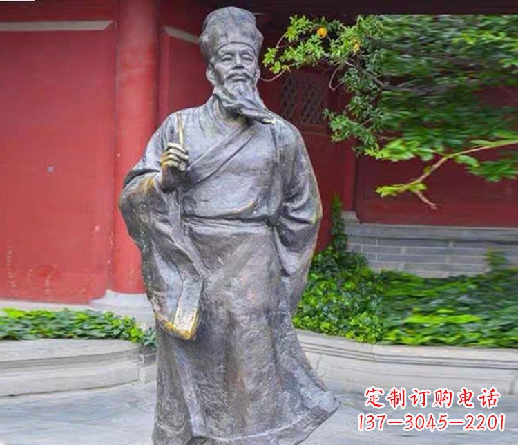 潍坊北宋文学家苏轼铜雕