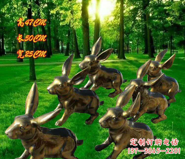 潍坊奔跑的兔子雕塑