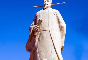 潍坊景区园林欧阳修大型砂岩雕像-中国历史文化名人著名文学大家