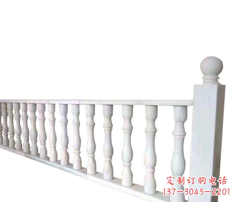潍坊别墅汉白玉栏杆景观石雕