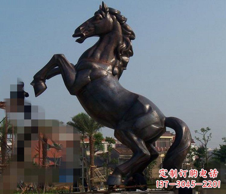 潍坊别墅景观动物马铜雕塑