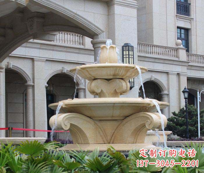 潍坊别墅景观欧式喷泉石雕_1