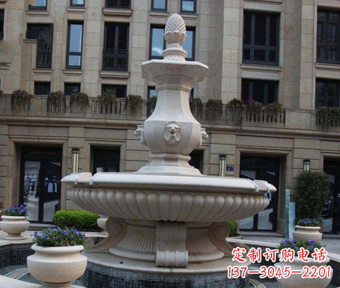 潍坊别墅景观欧式喷泉石雕_2