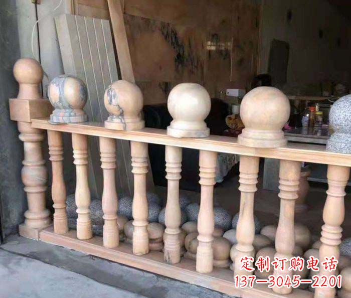 潍坊新一代景观晚霞红石栏杆
