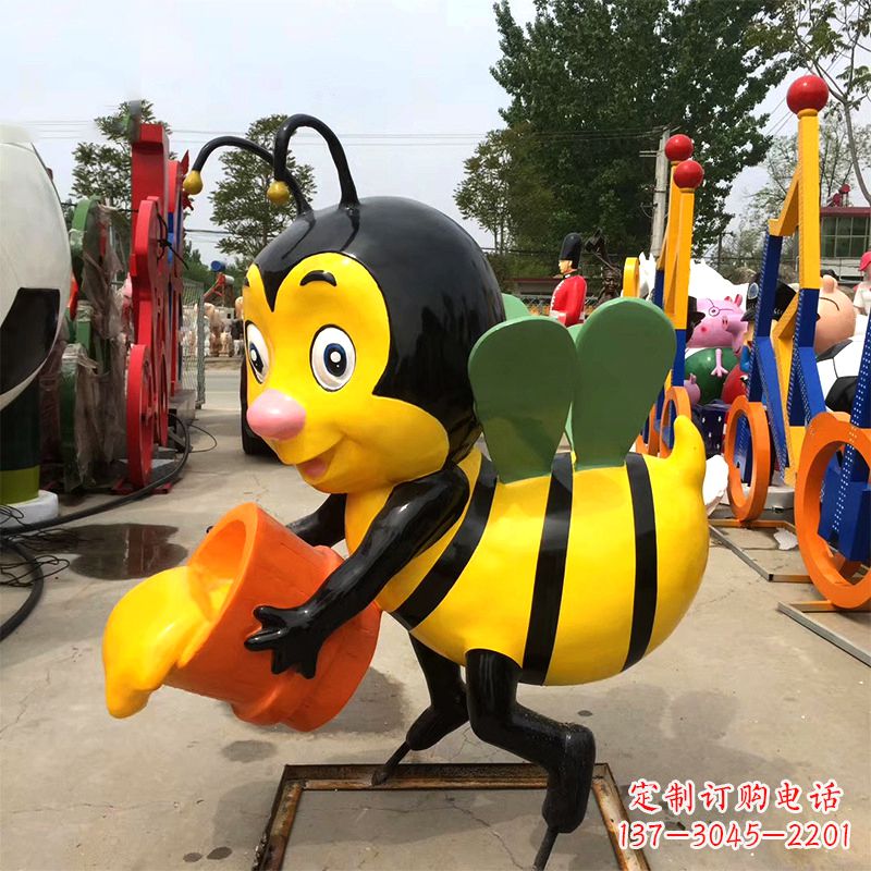 潍坊玻璃钢蜜蜂雕塑