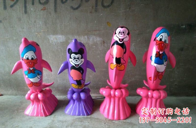 潍坊玻璃钢海豚雕塑把海洋之美带到你家