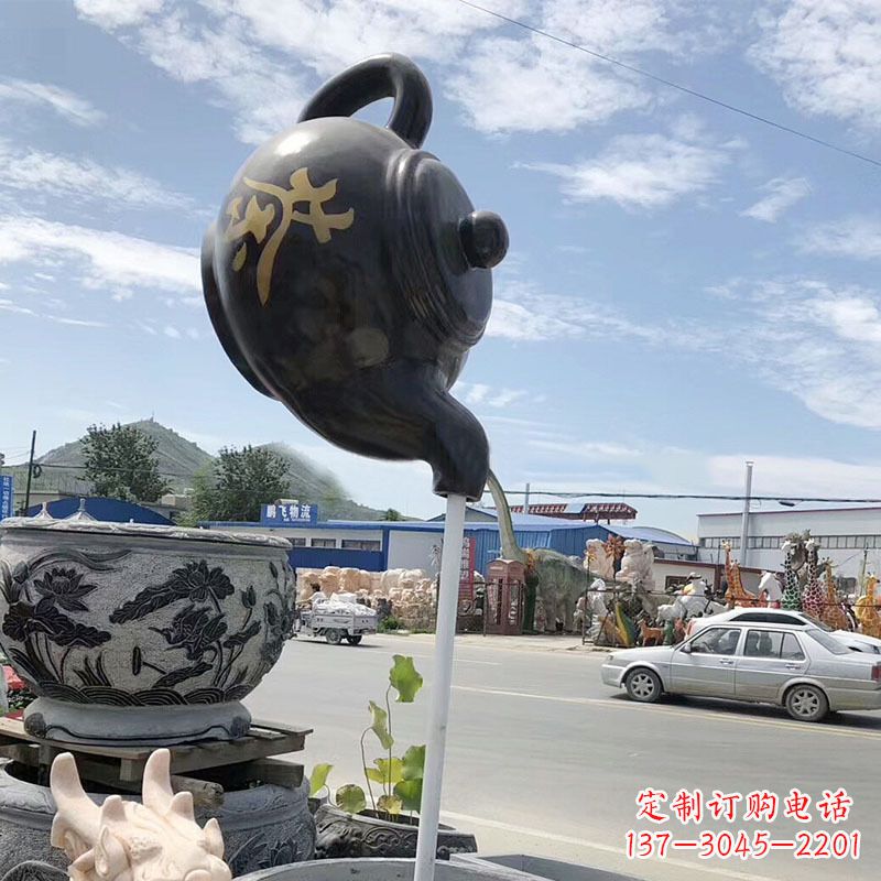 潍坊玻璃钢茶壶景观喷泉