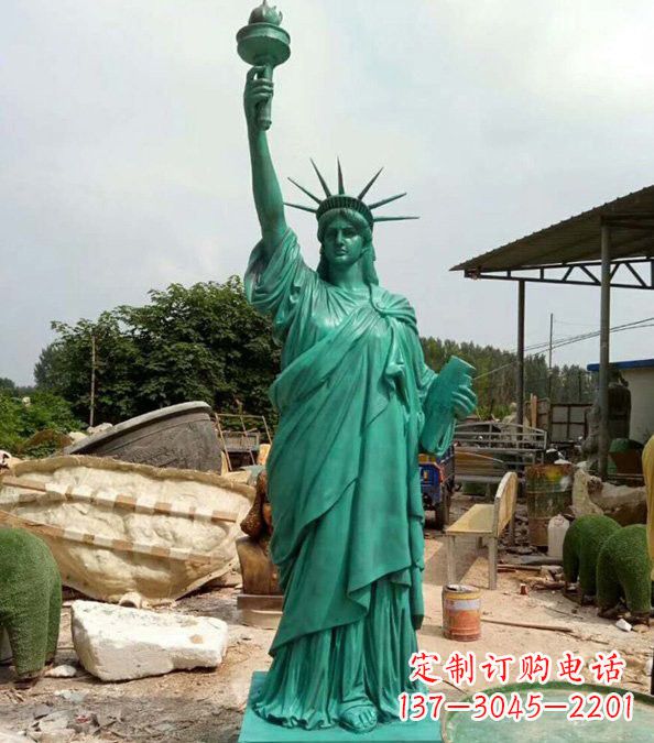 潍坊玻璃钢仿青铜自由女神像的雕塑