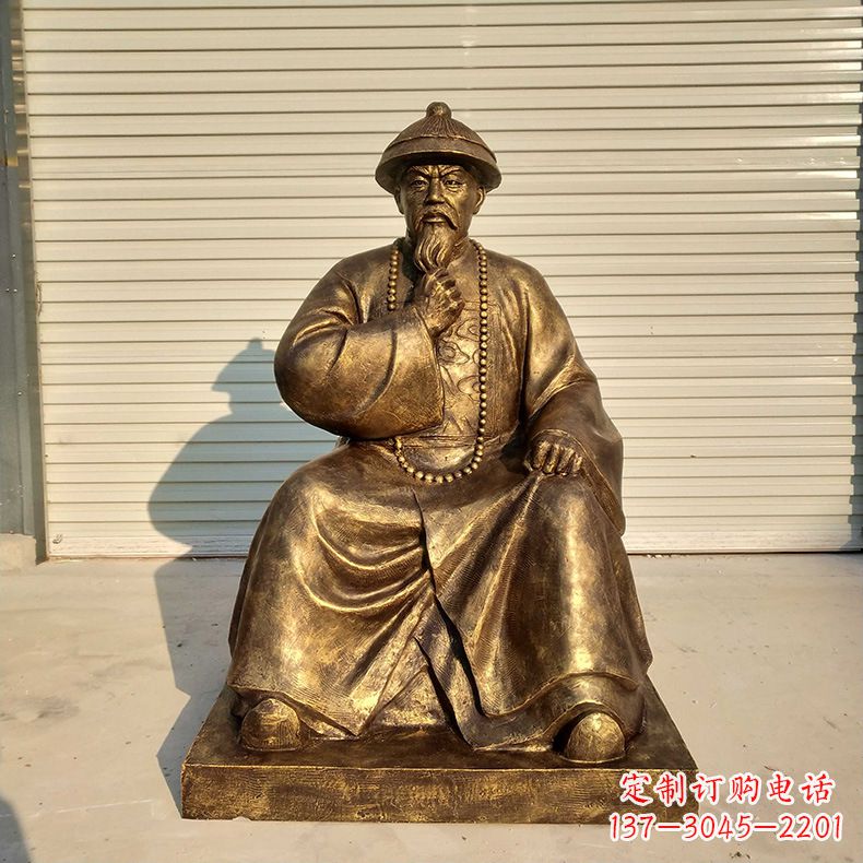潍坊林则徐——玻璃钢仿铜雕像