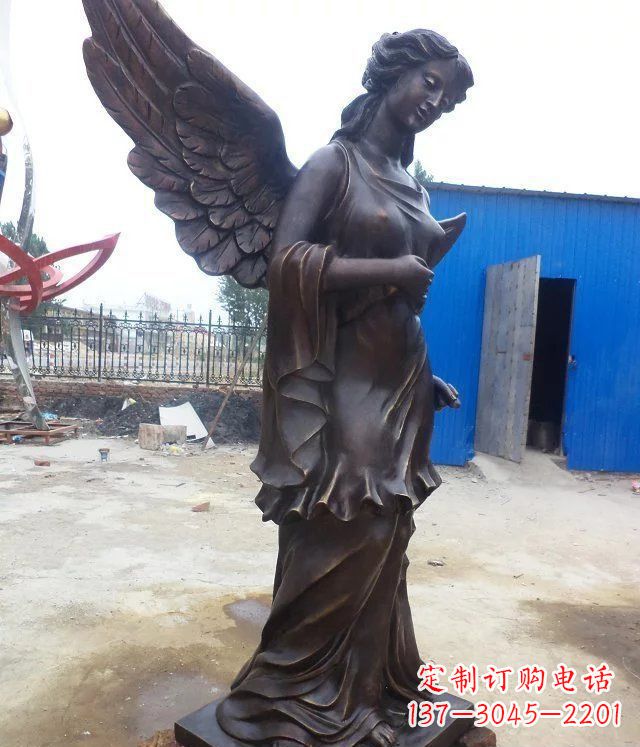 潍坊玻璃钢仿铜欧式女人人物雕塑