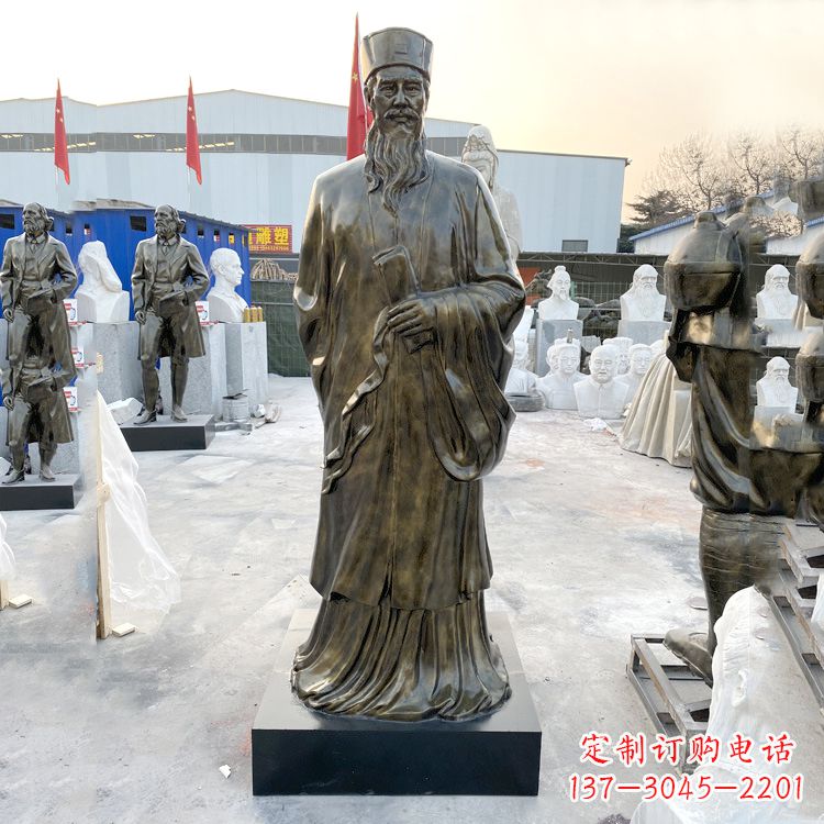 潍坊玻璃钢仿铜苏轼苏东坡名人雕塑