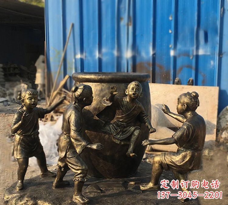 潍坊玻璃钢仿铜司马光砸缸