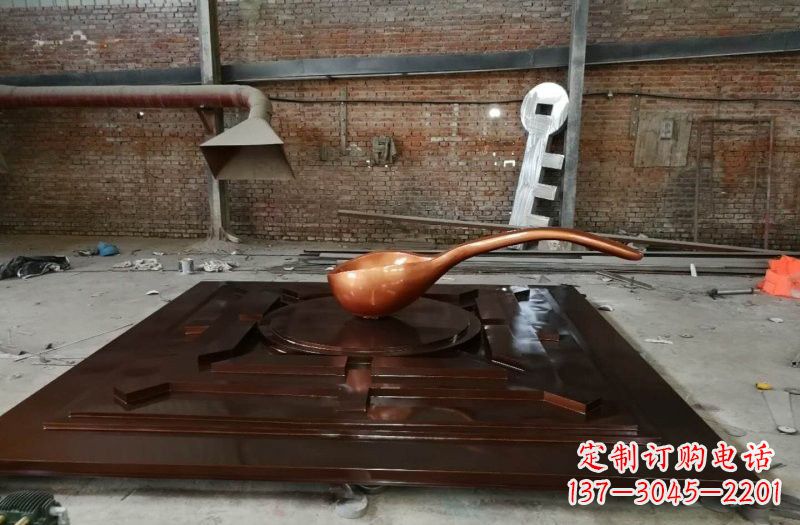 潍坊玻璃钢仿铜司南案例