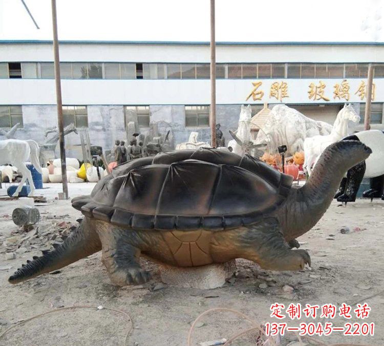 潍坊玻璃钢仿真大型乌龟雕塑