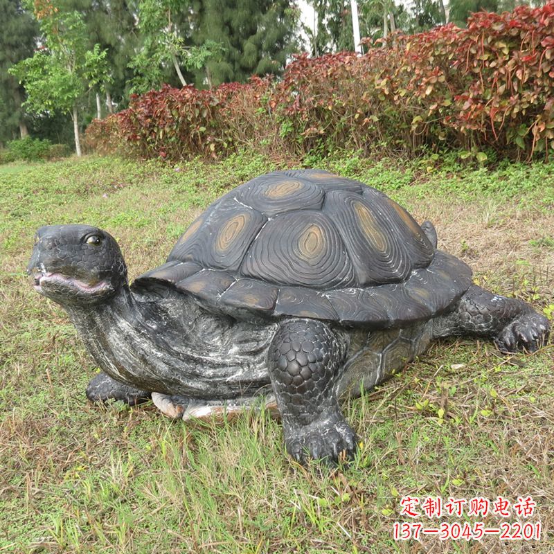 潍坊玻璃钢乌龟雕塑传承古老文化