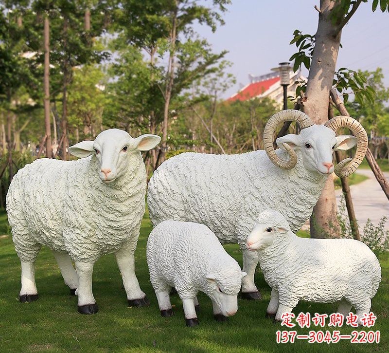 潍坊玻璃钢仿真山羊