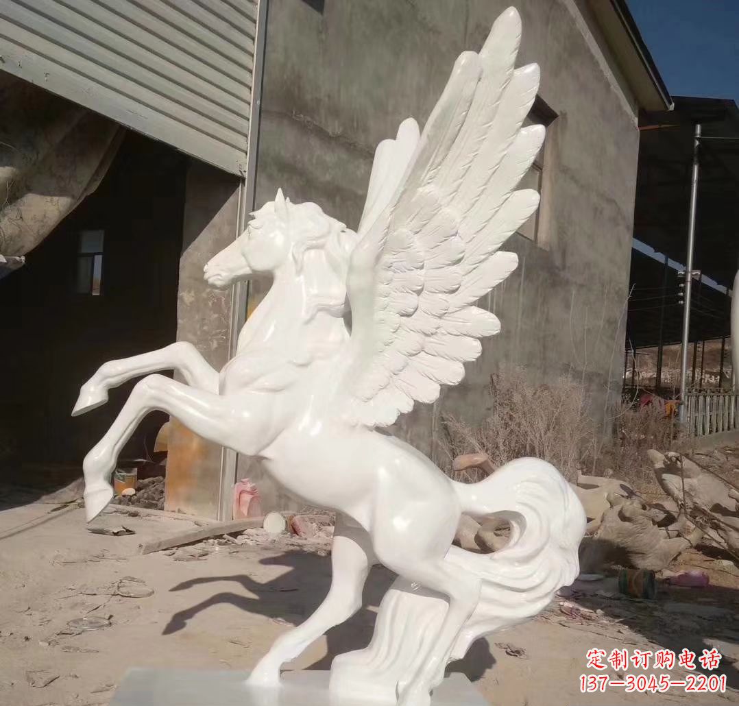 潍坊玻璃钢飞马雕塑动物雕塑精彩之旅