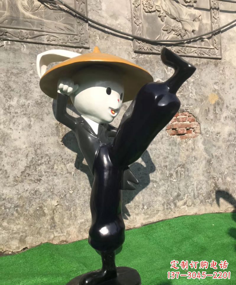 潍坊玻璃钢兔子雕塑精美绝伦