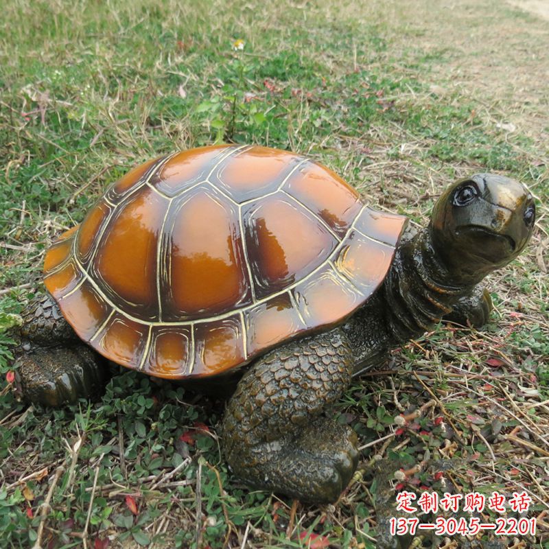 潍坊玻璃钢制乌龟雕塑——艺术的精美呈现