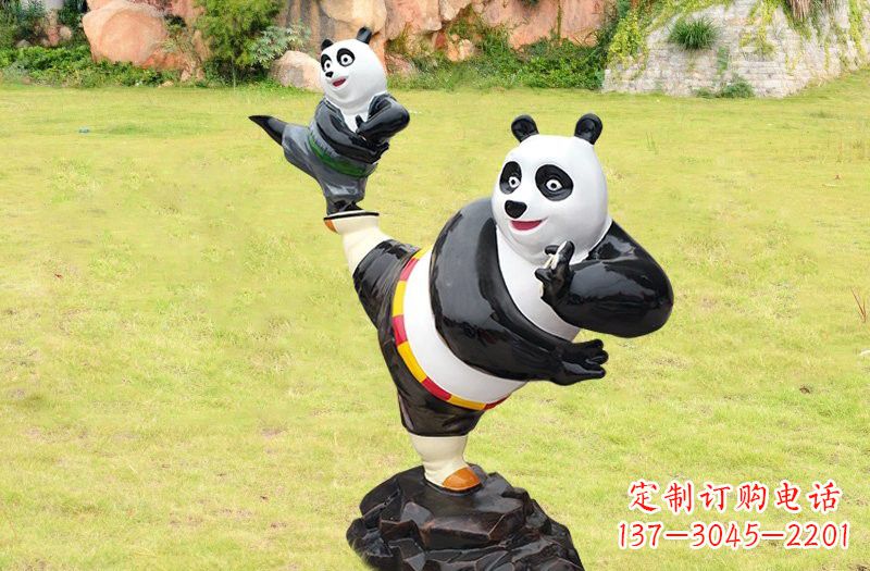 潍坊玻璃钢卡通功夫熊猫