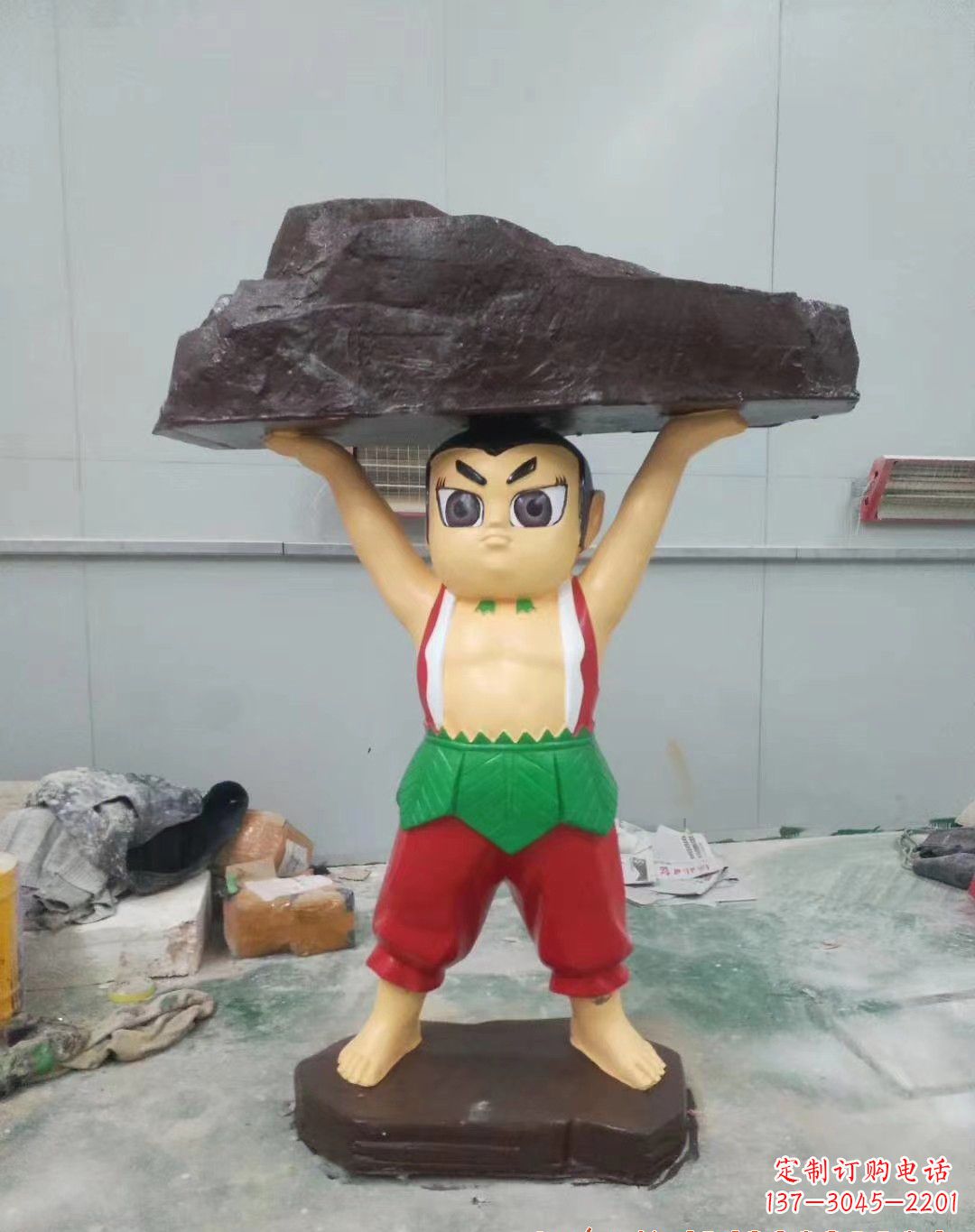 潍坊玻璃钢卡通葫芦娃雕塑