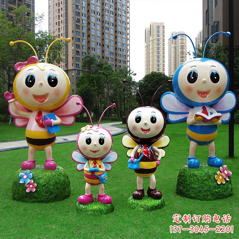 潍坊玻璃钢制蜜蜂雕塑让你的家园拥有自然之美