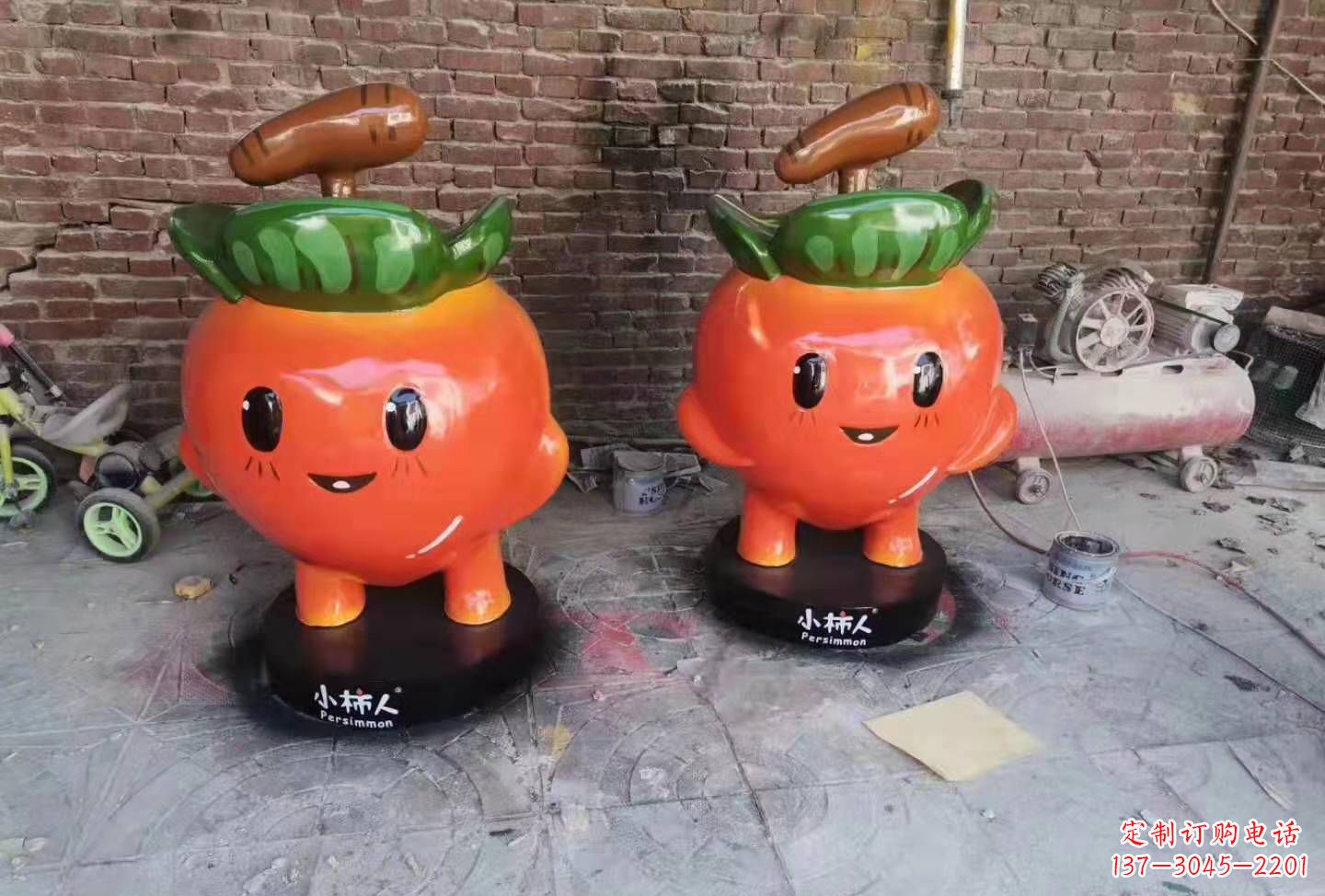 潍坊精致玻璃钢卡通蔬菜雕塑