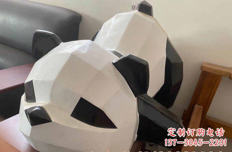潍坊玻璃钢熊猫雕塑