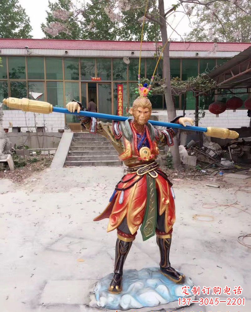 潍坊玻璃钢孙悟空人物雕塑
