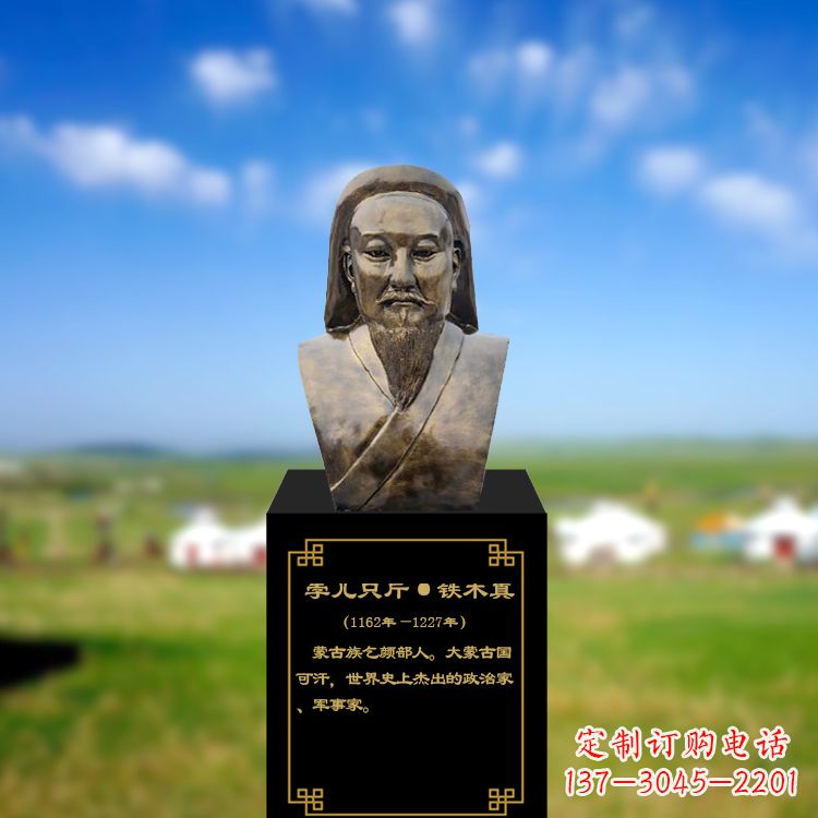 潍坊成吉思汗雕塑传承蒙古族文化的象征