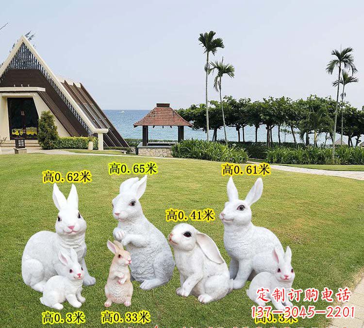 潍坊玻璃钢兔子雕塑