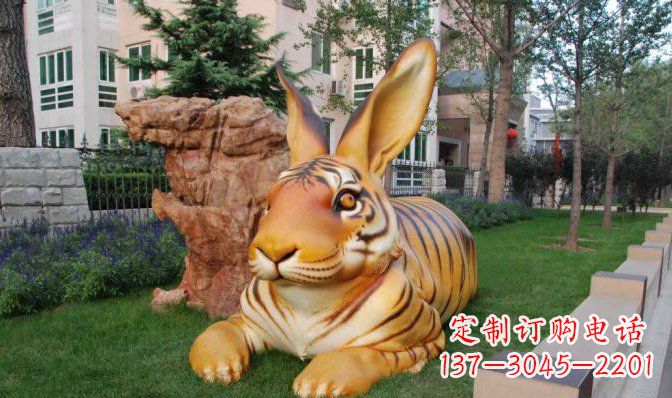 潍坊玻璃钢兔子雕塑 (2)