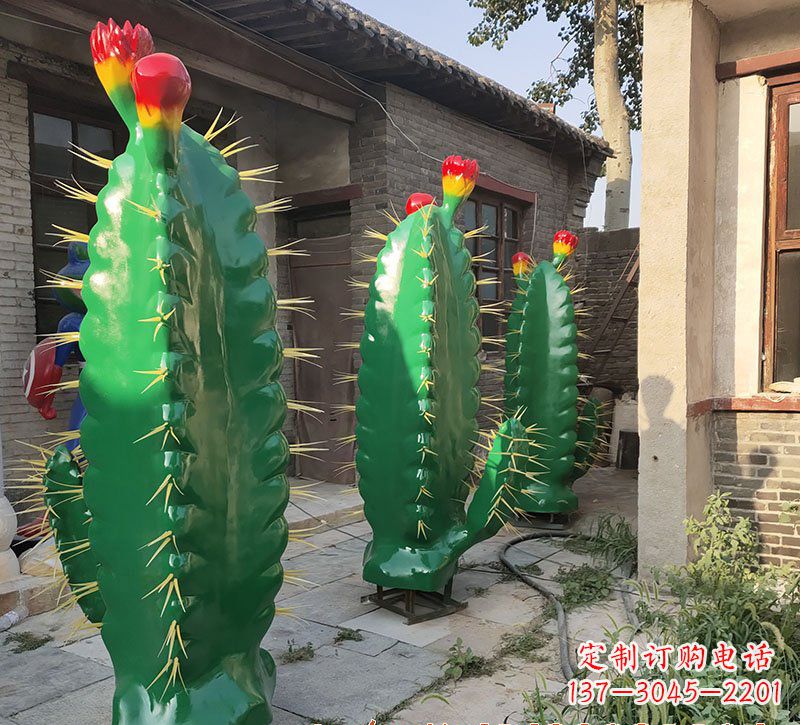 潍坊玻璃钢仙人掌景观雕塑